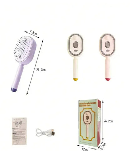 Brosse lissante vapeur rechargeable sans fil