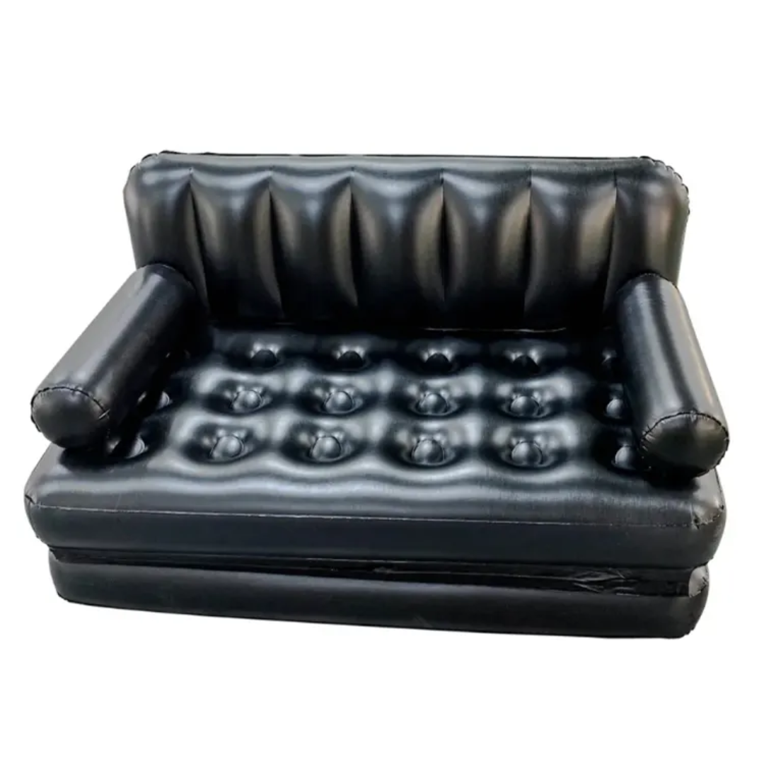 Canapé gonflable convertible 2 en 1 – Lit d’appoint confortable et facile à installer